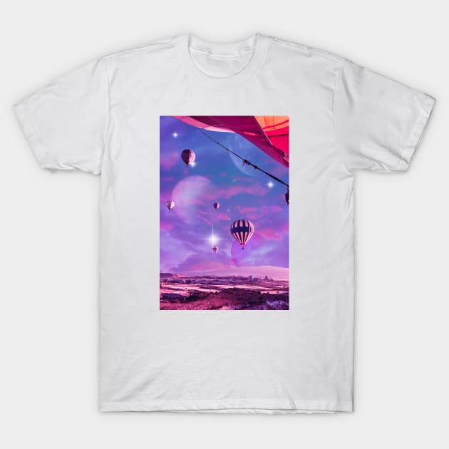 Flight to a pink night T-Shirt by cupofmars